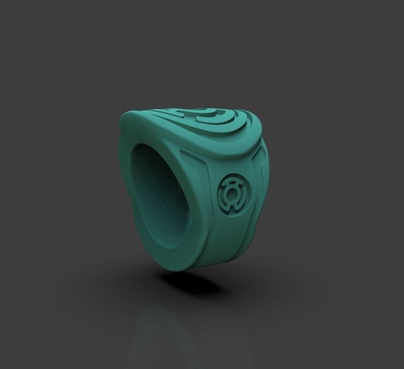 Yellow Lantern Power Ring 3D print model_17