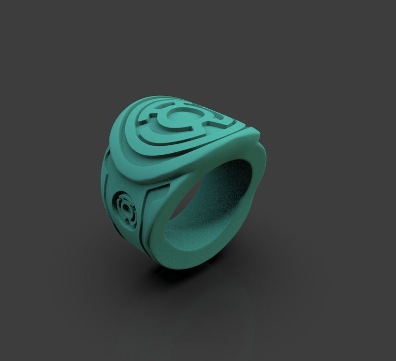 Yellow Lantern Power Ring 3D print model_18