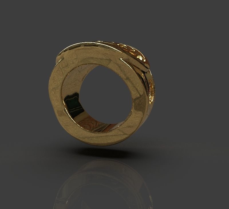 Yellow Lantern Power Ring 3D print model_3