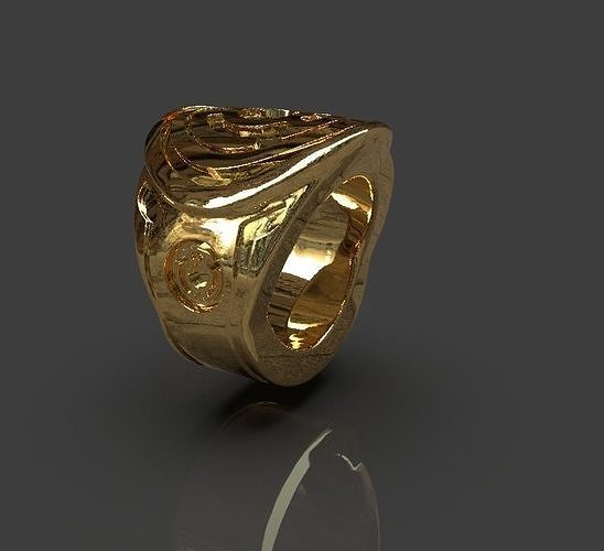 Yellow Lantern Power Ring 3D print model