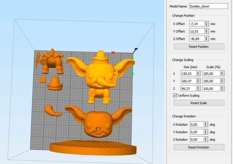 Dumbo PopFunko Clown 3D print model_4