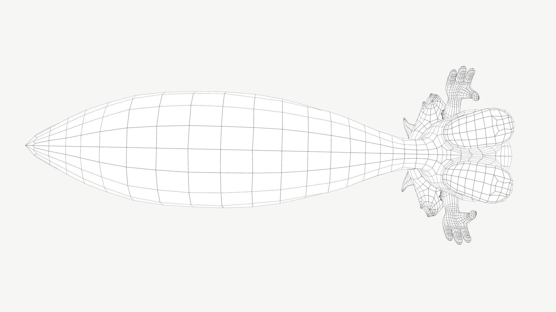 Cartoon Squirrel Low-poly 3D model_11