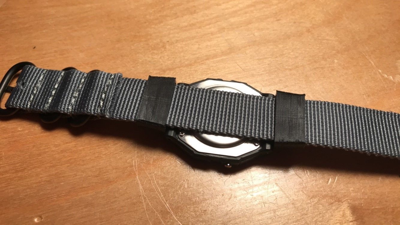 Casio Strap Adapter 3D print model_9