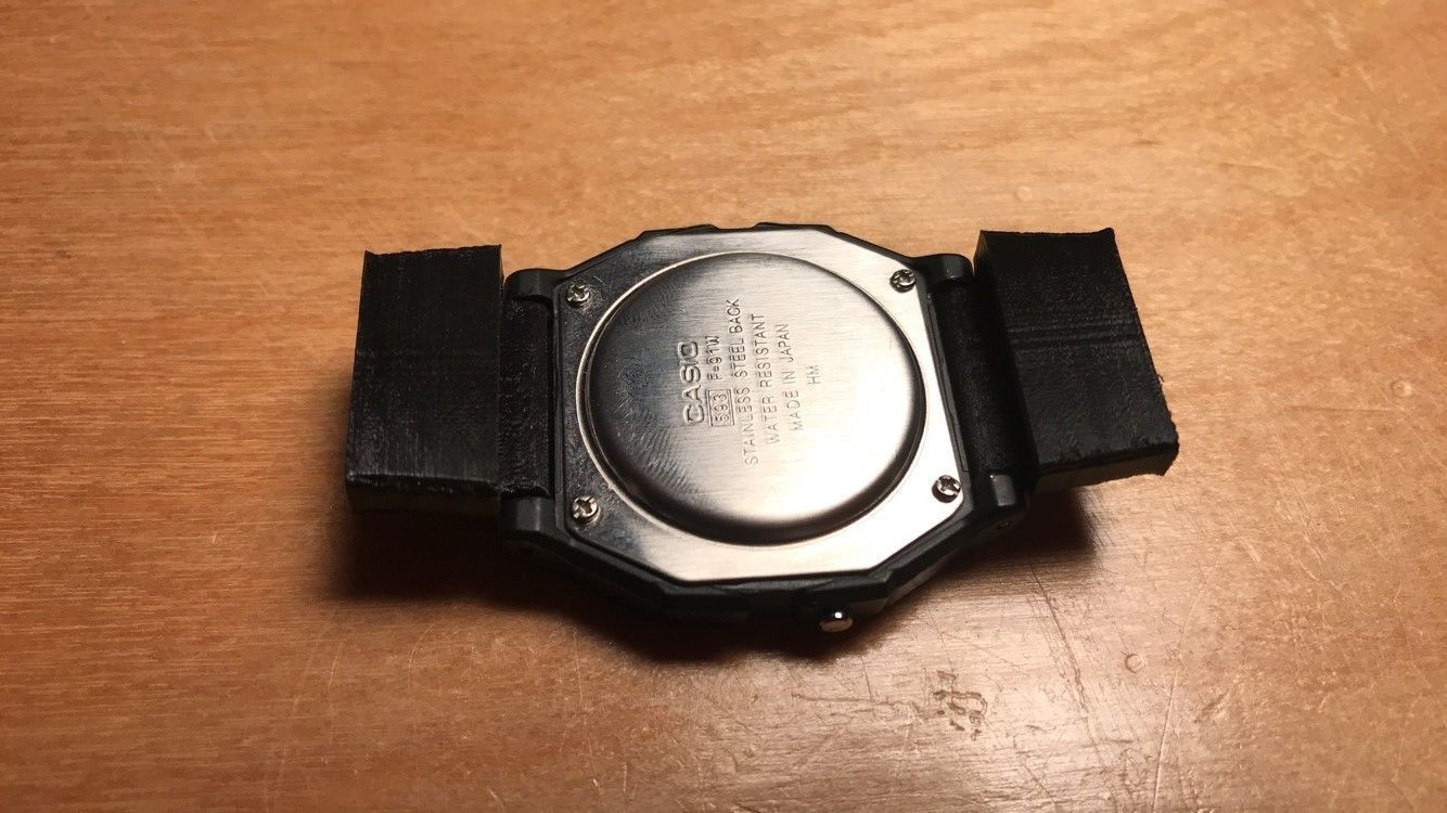 Casio Strap Adapter 3D print model_8