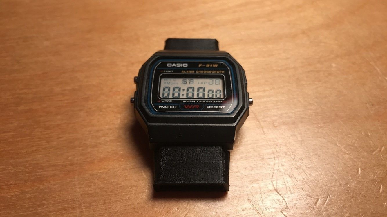Casio Strap Adapter 3D print model_5