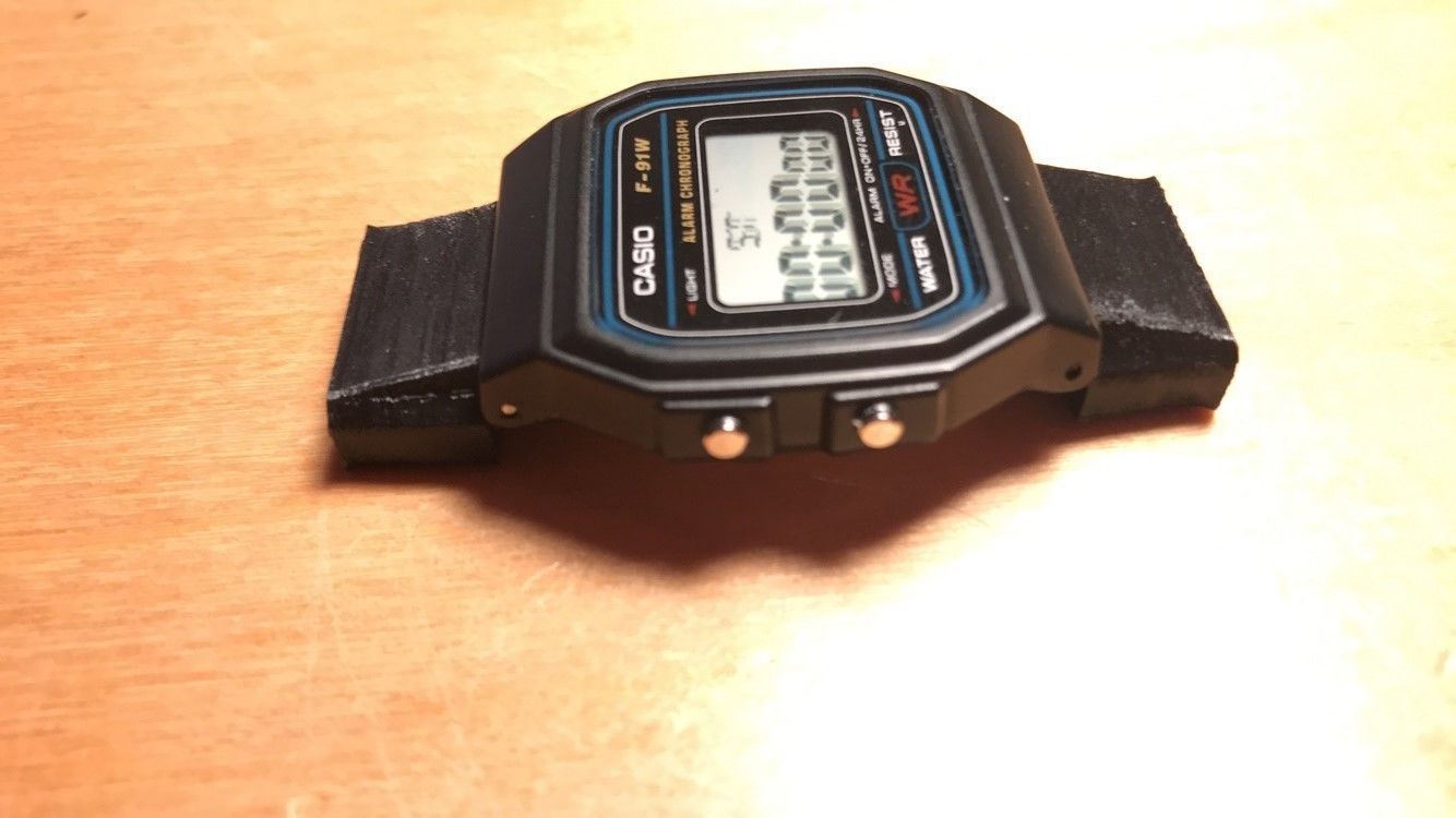 Casio Strap Adapter 3D print model_6