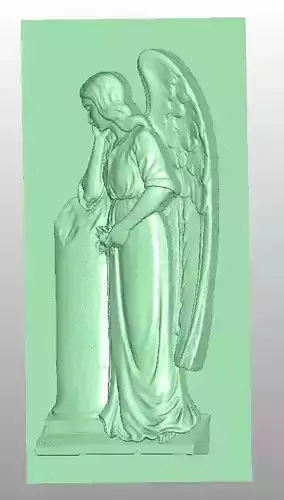 Angel in tomb mold