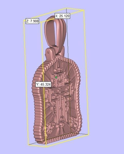 Holy family icon with cross on the other side and Christmas star 3D print model_18