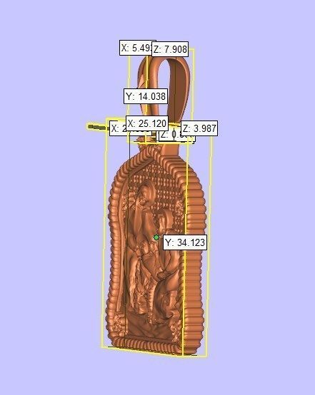 Holy family icon with cross on the other side and Christmas star 3D print model_19