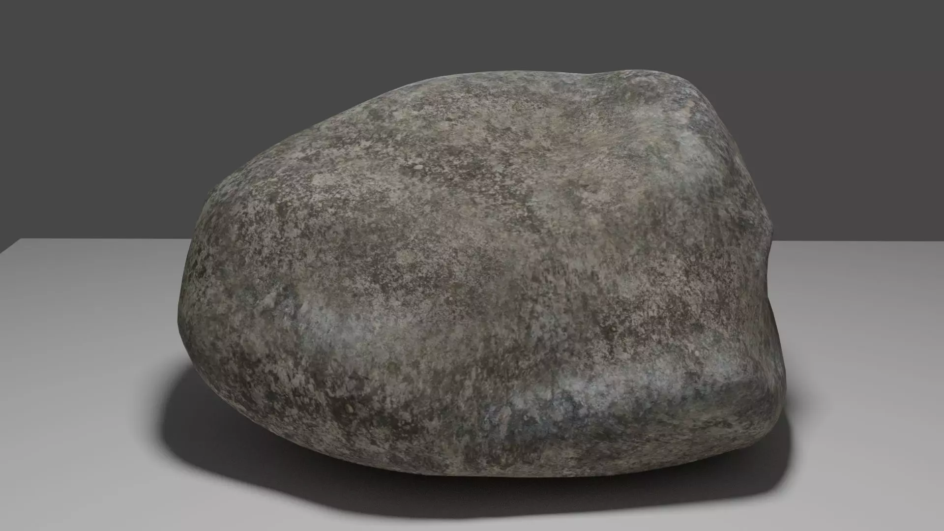 Big Rock Low-poly 3D model_0