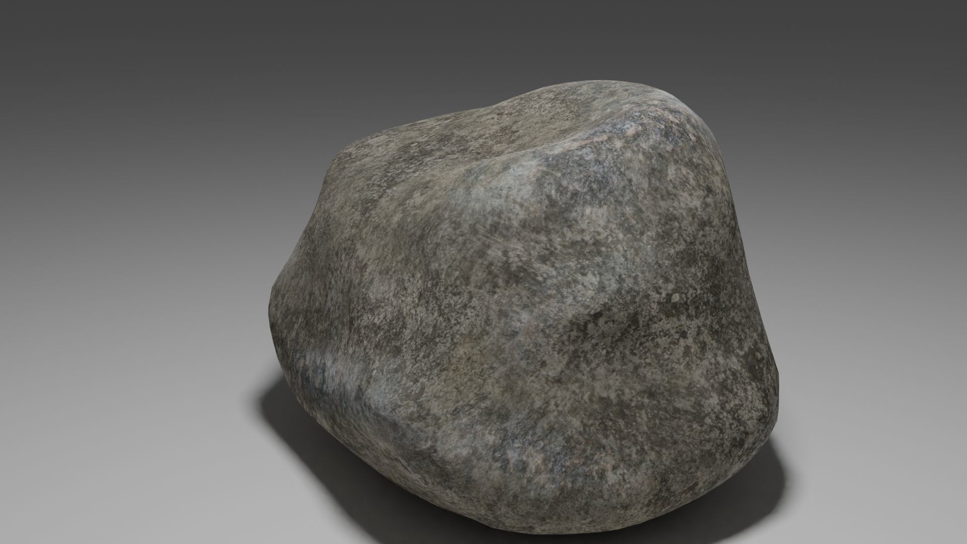 Big Rock Low-poly 3D model_2