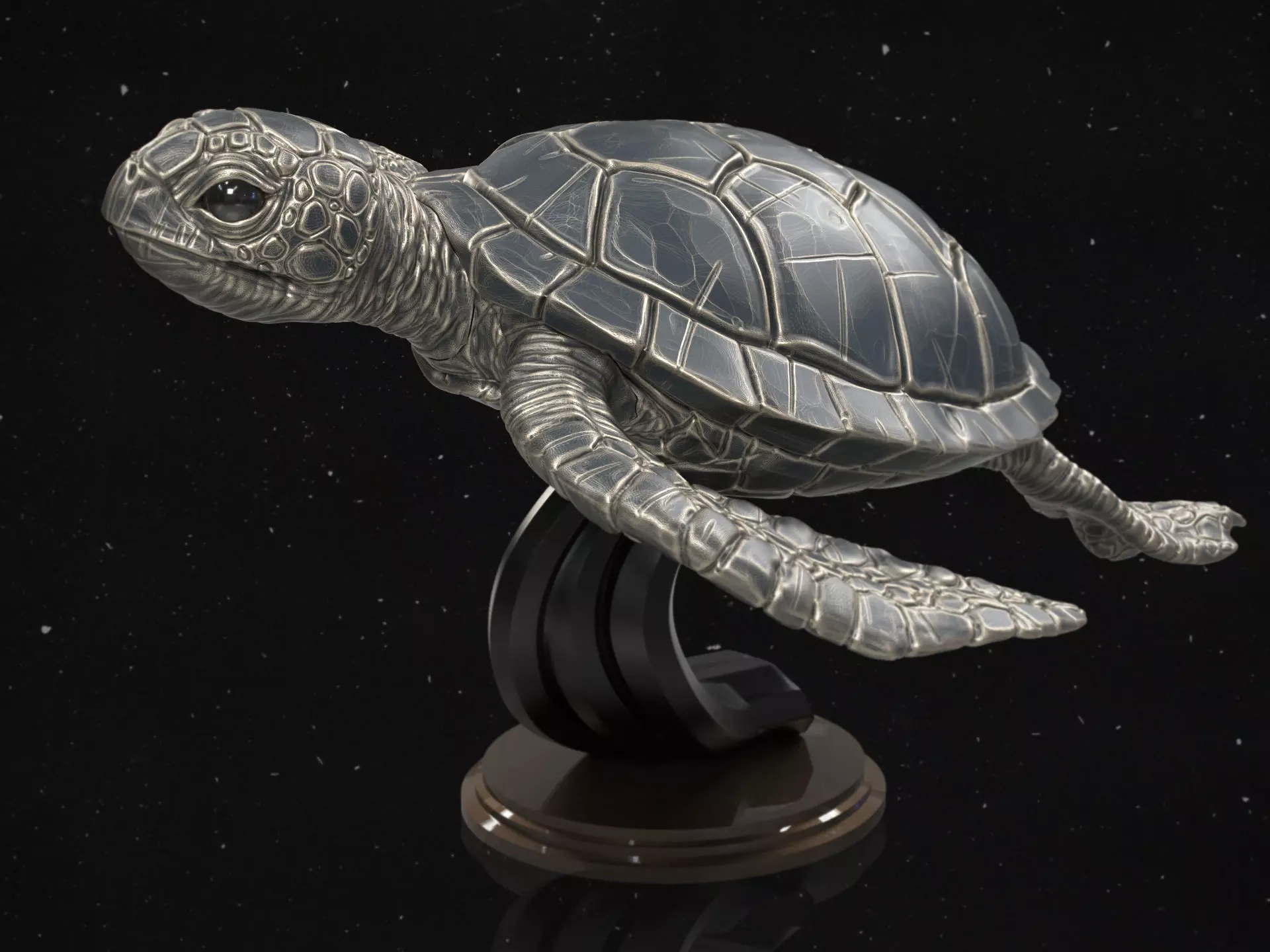 Turtle star wars force awakens statue 3D print model_0