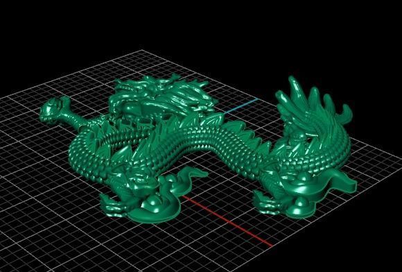 Asian Dragon pendant 3D model_6