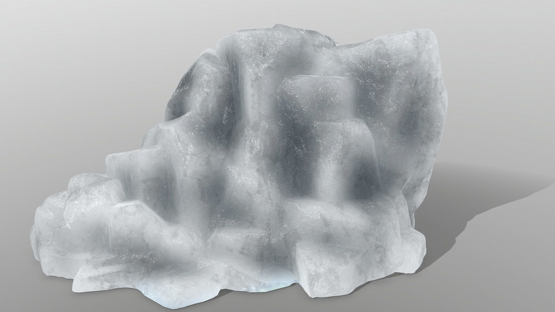 ice rocks Low-poly 3D model_7