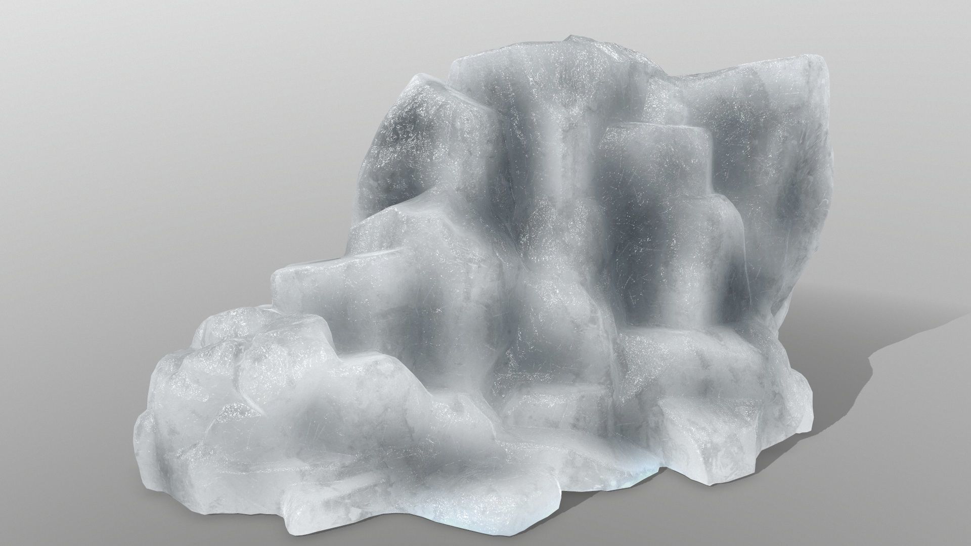 ice rocks Low-poly 3D model_1