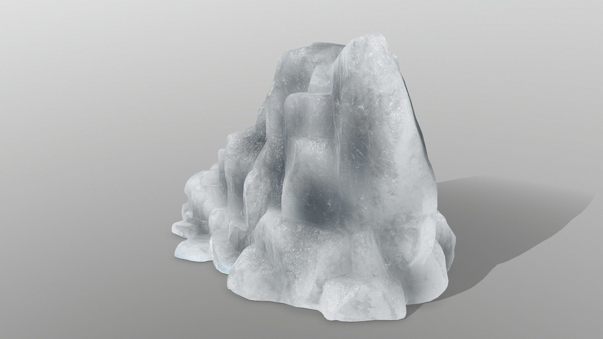 ice rocks Low-poly 3D model_6