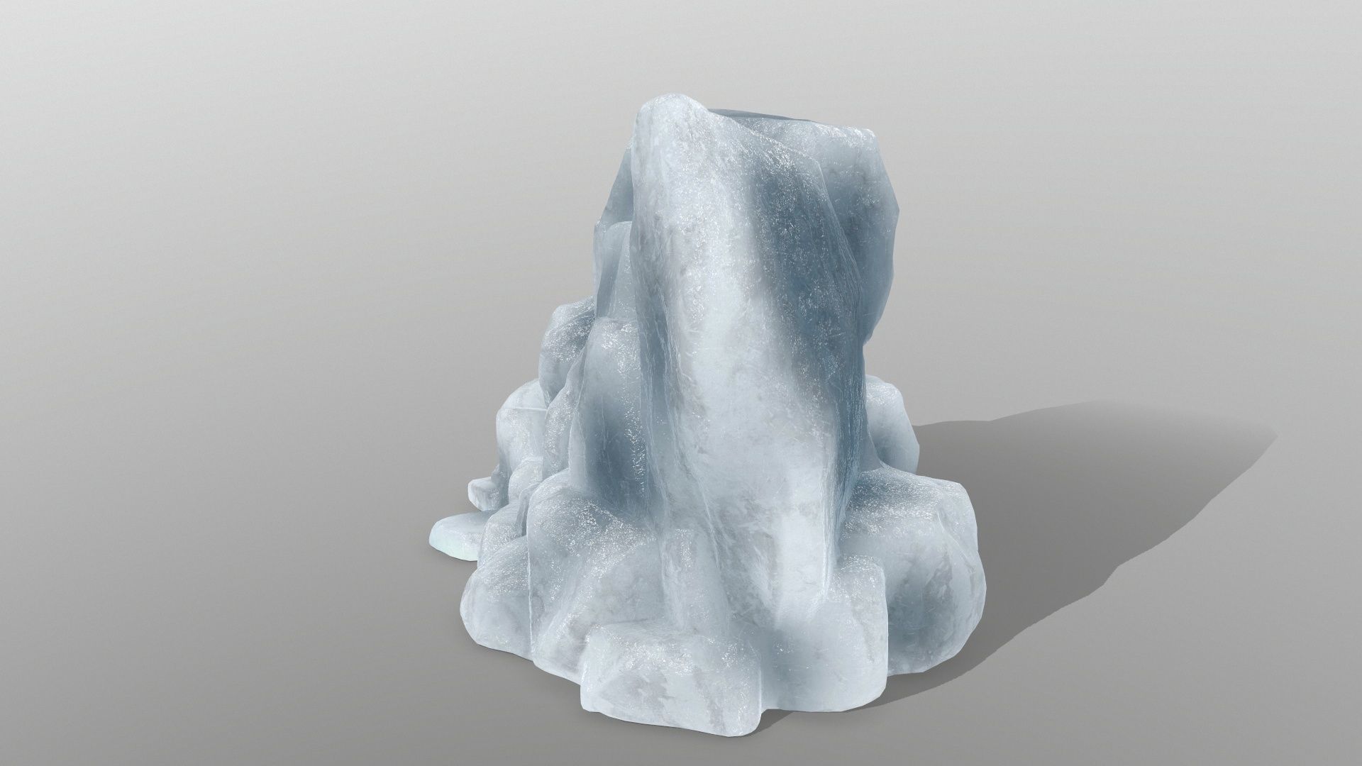 ice rocks Low-poly 3D model_6