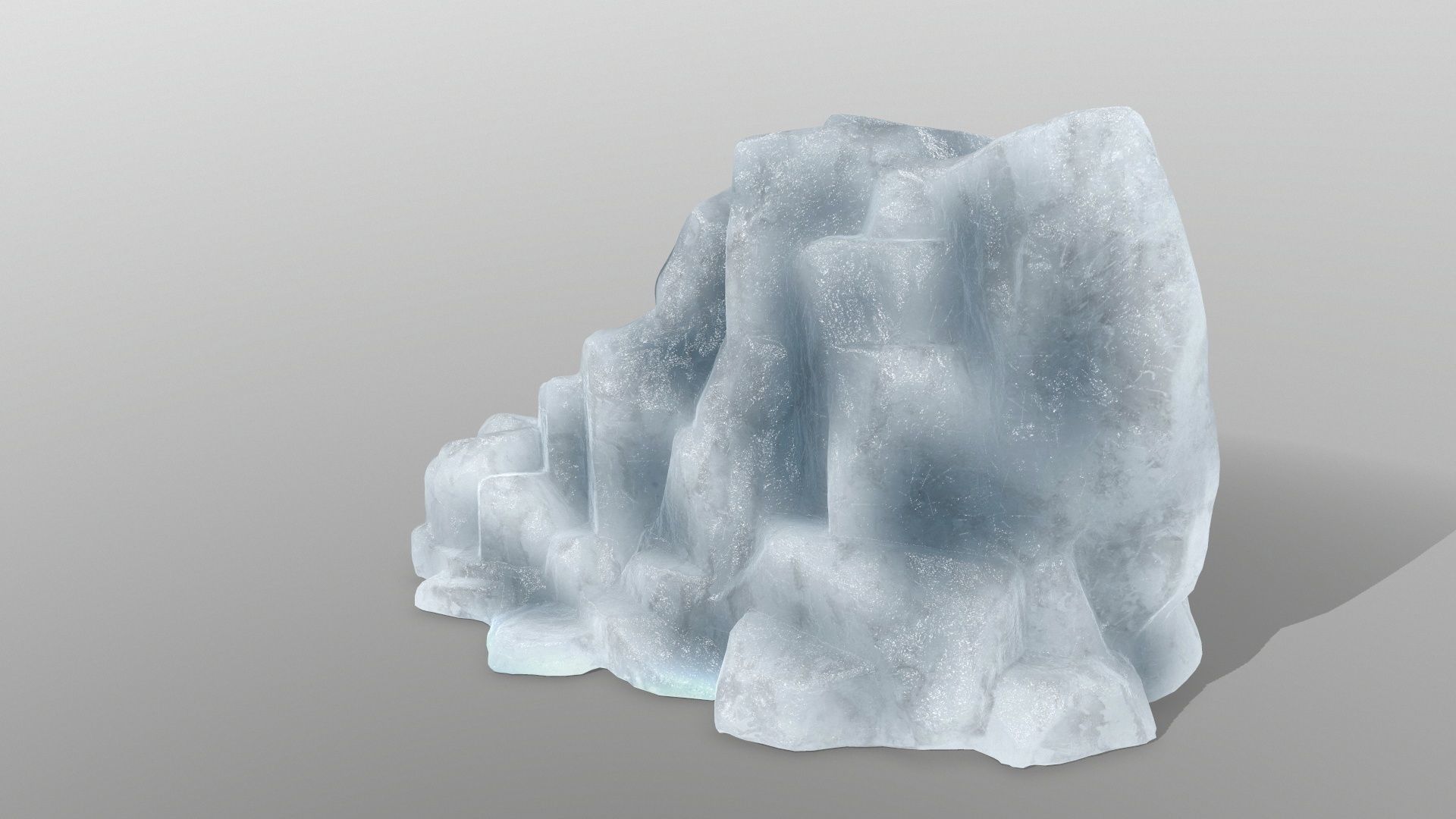 ice rocks Low-poly 3D model_7