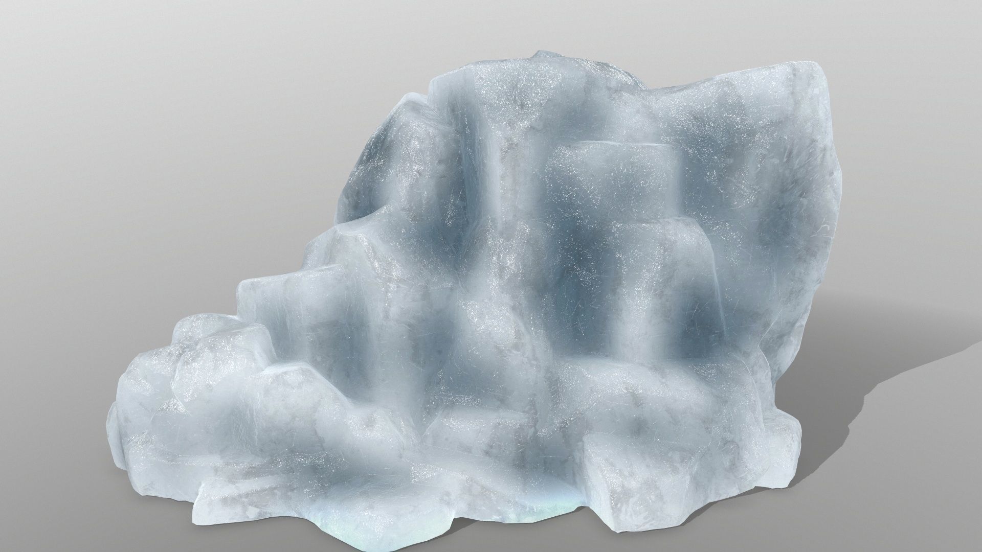ice rocks Low-poly 3D model_8