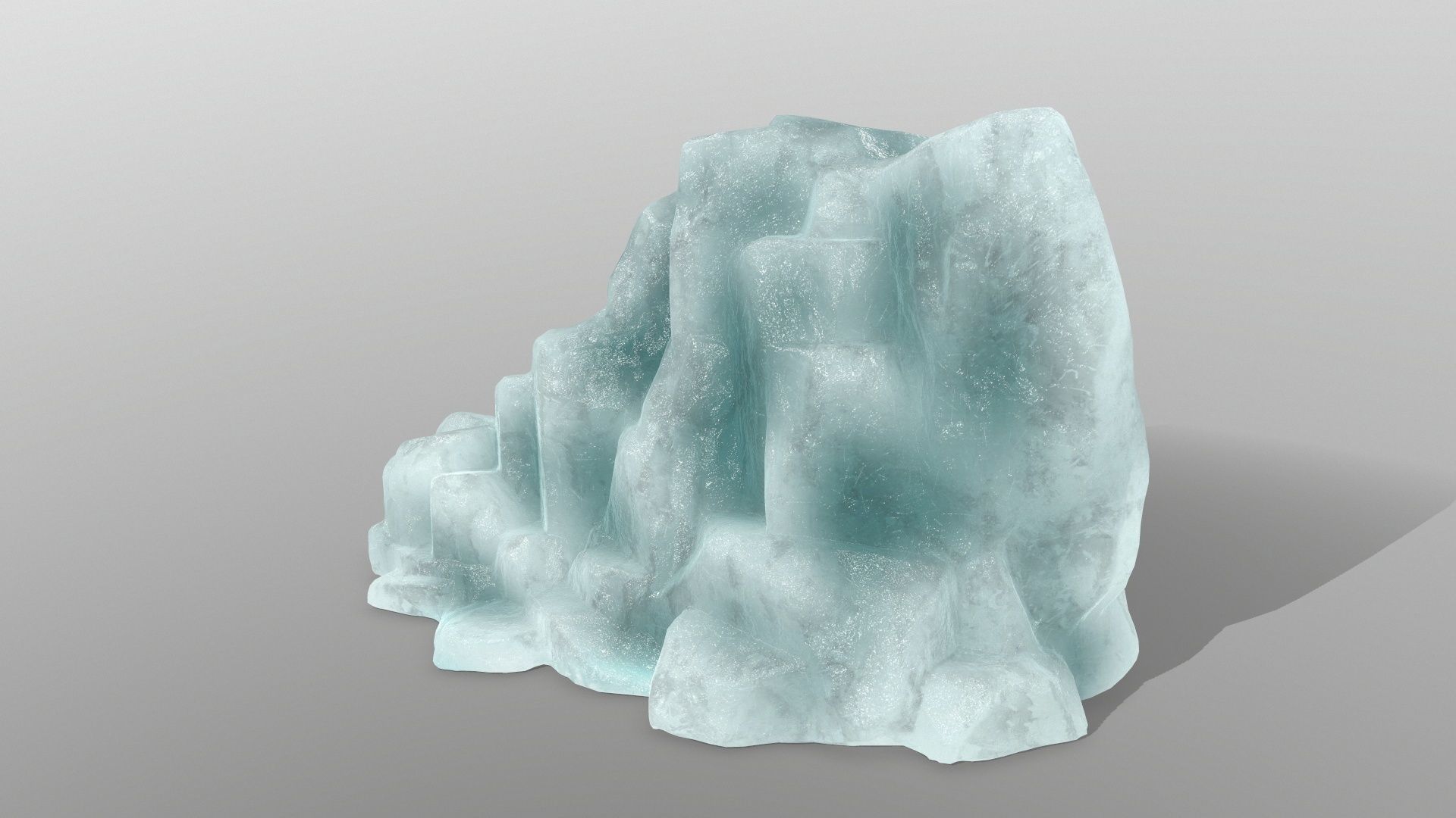 ice rocks Low-poly 3D model_6