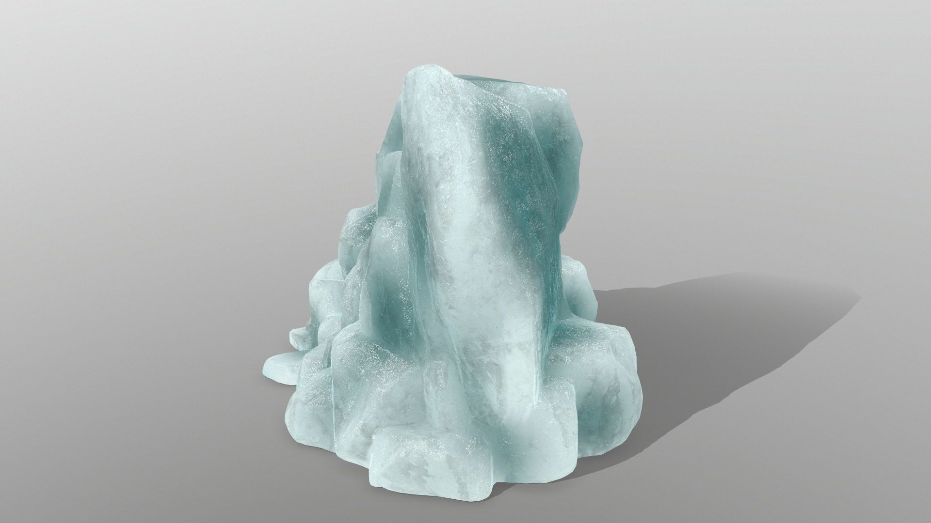 ice rocks Low-poly 3D model_5