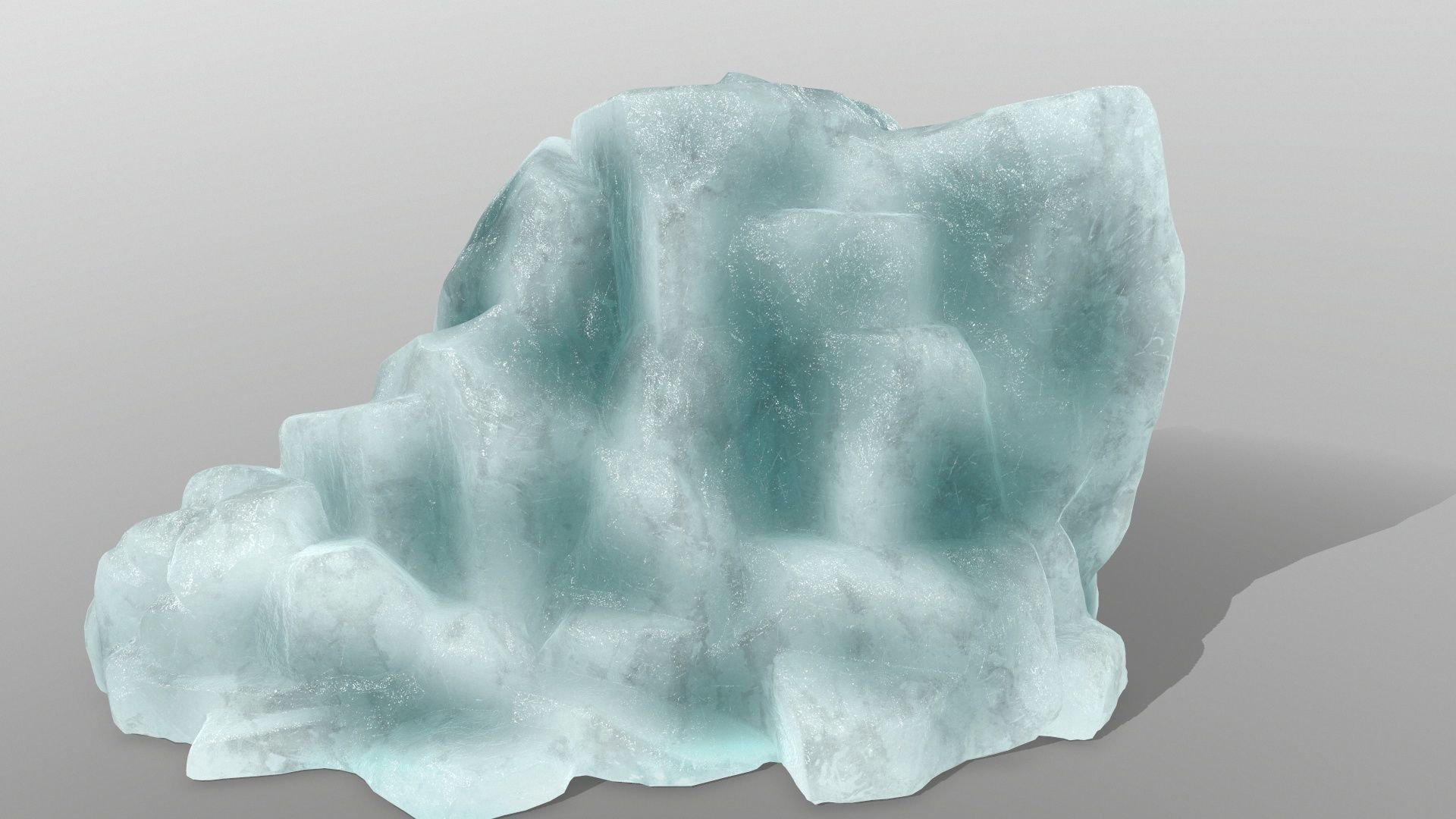 ice rocks Low-poly 3D model_7