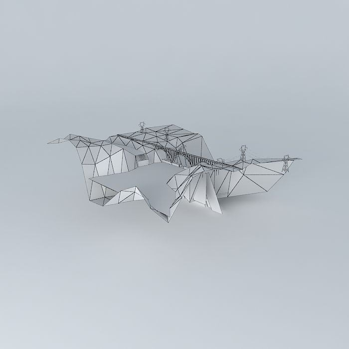 Dam, thats big! Free 3D model_4