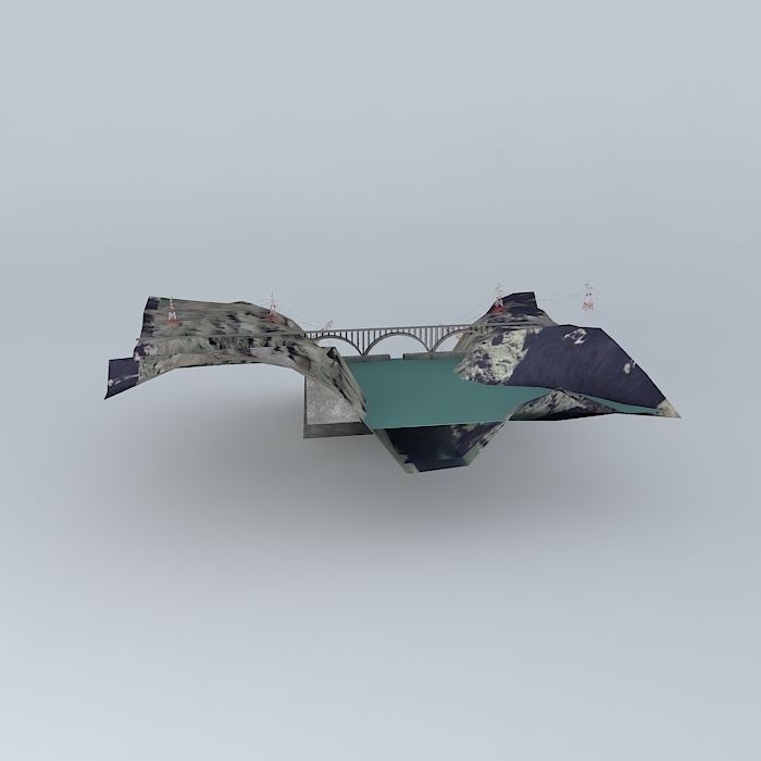 Dam, thats big! Free 3D model_2