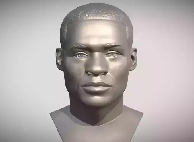 Russel Westbrook bust 3D printing ready stl obj formats 3D print model