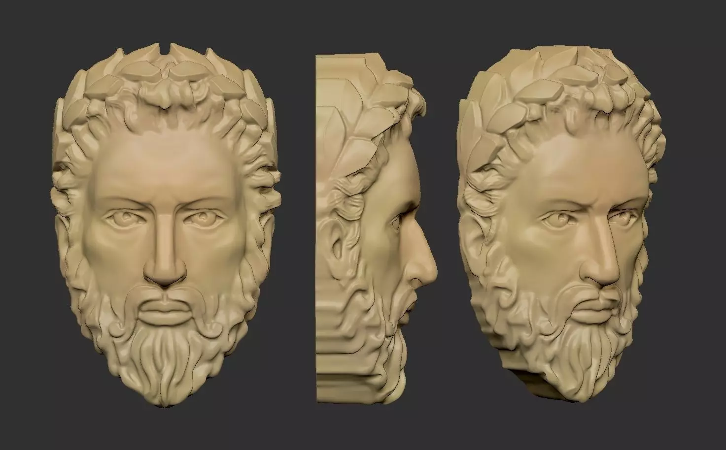 man head 3D print model_0