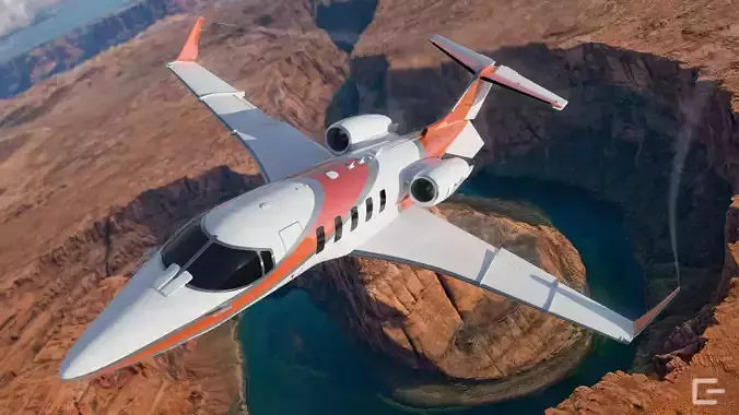 Learjet 60X Airplane Aircraft Commercial business Jet 