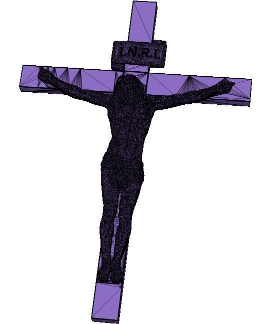 JESUS ON THE CROSS 3D Detailed Realistic 3D print model_2