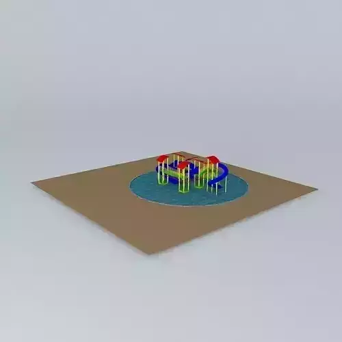 Water Park Playstructure Free 3D model