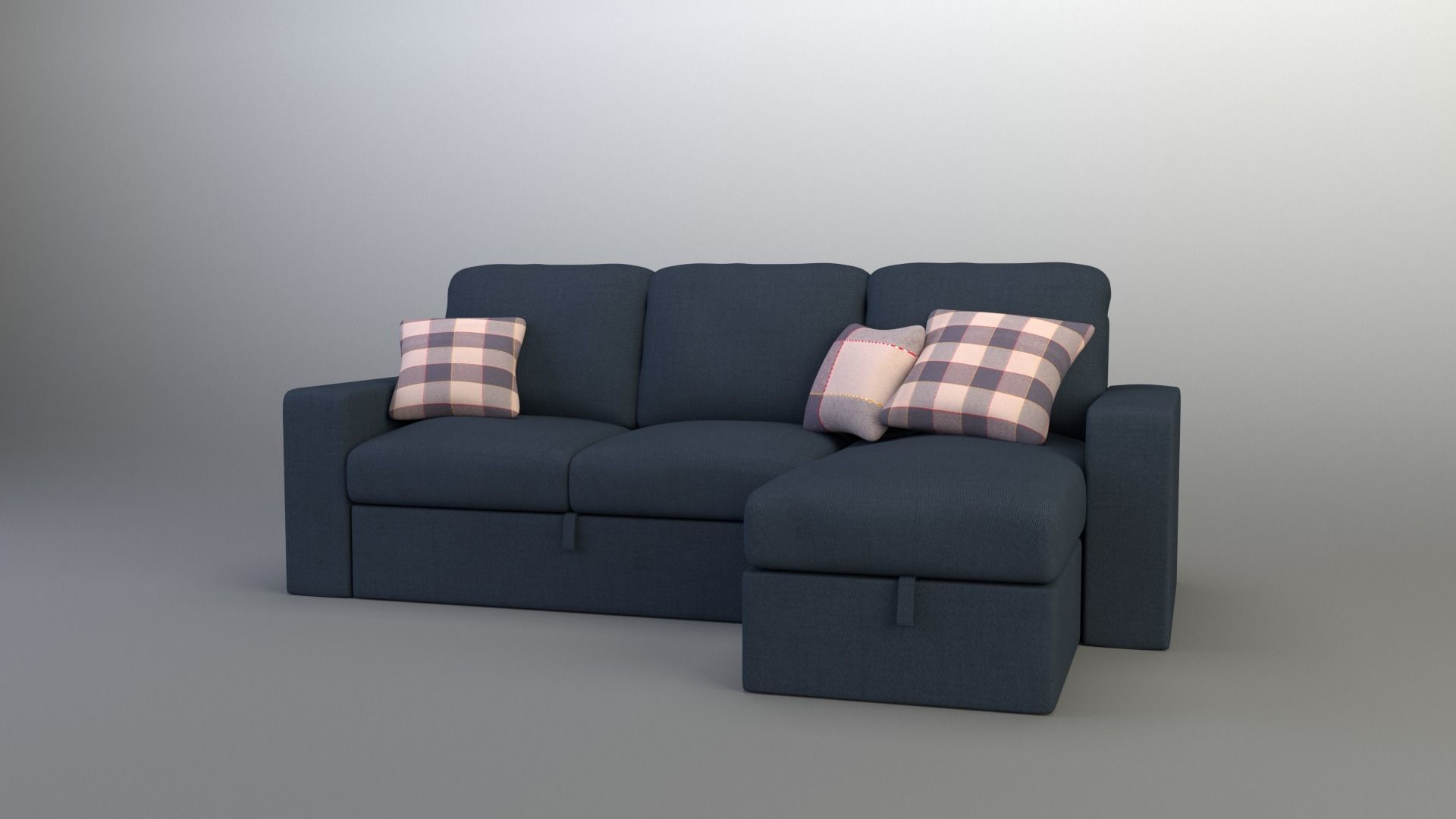 Sofa Model No 01 3D model_1