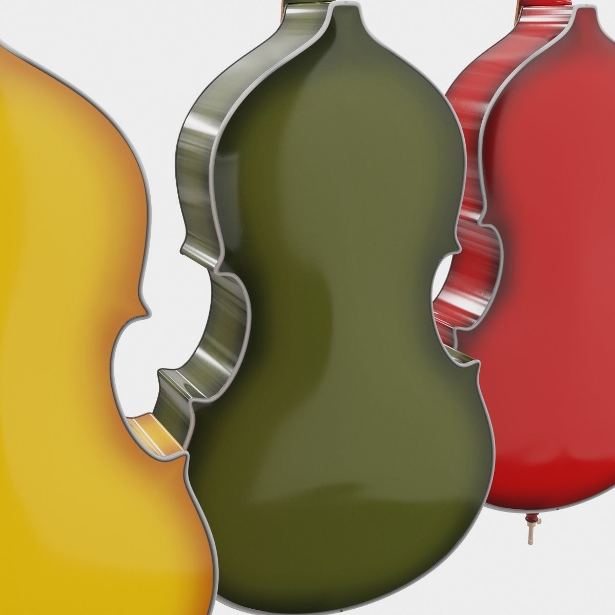 Double bass 3D model_9