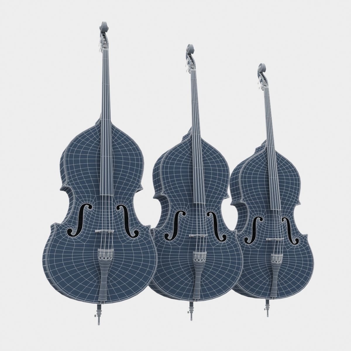 Double bass 3D model_10