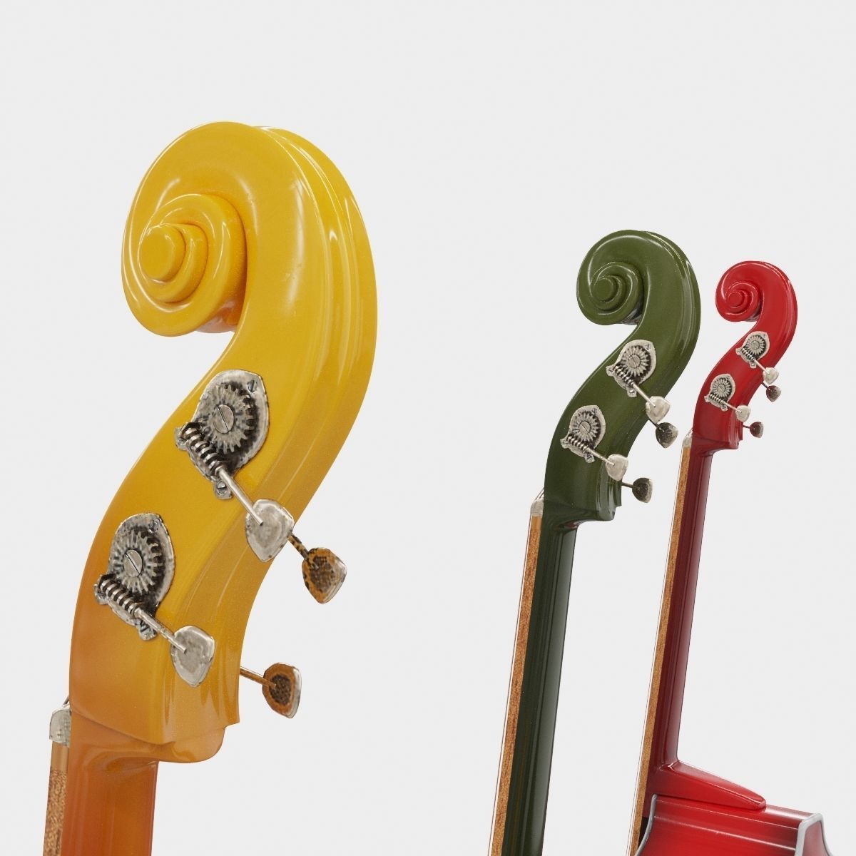 Double bass 3D model_8