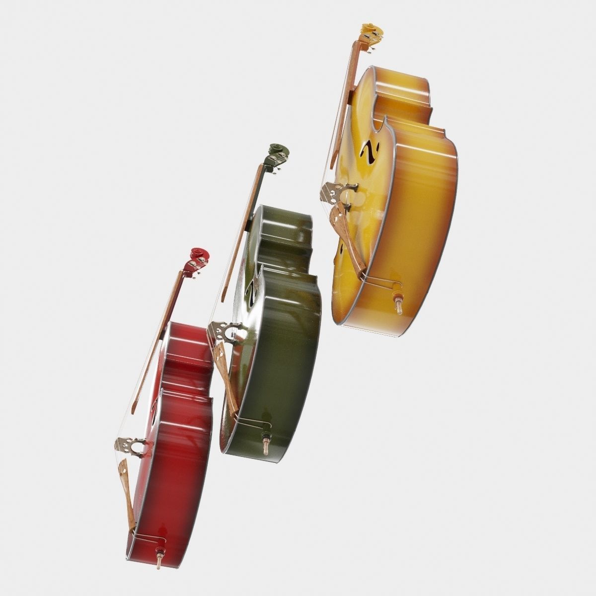 Double bass 3D model_3