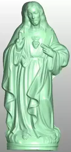 Jesus statue of 3D model