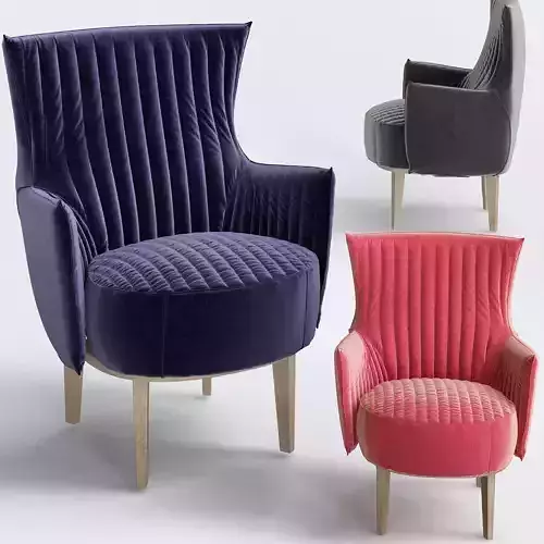 Giorgetti Moon bench wood Armchair