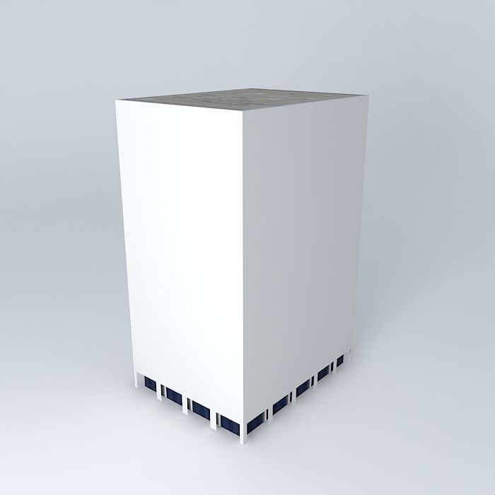 Portland Federal Building Free 3D model_1