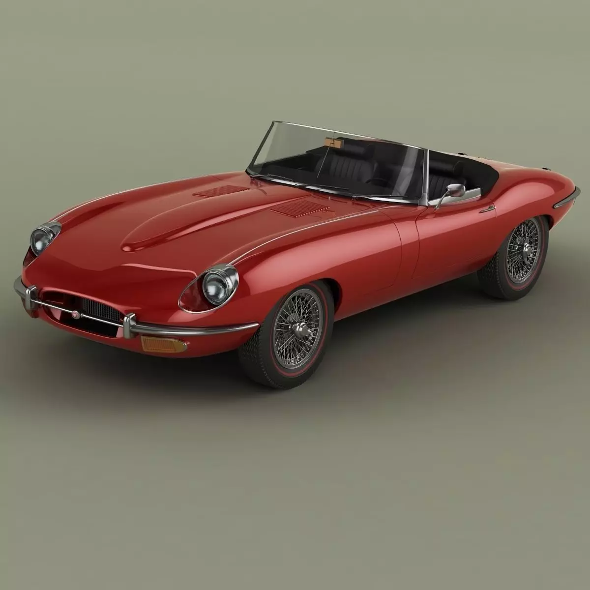 Jaguar E-Type Series 2 Convertible 3D model