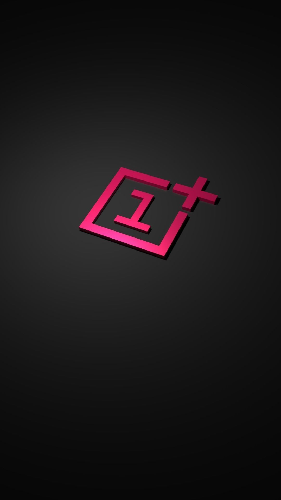 1 Plus Mobile Logo Low-poly 3D model_2