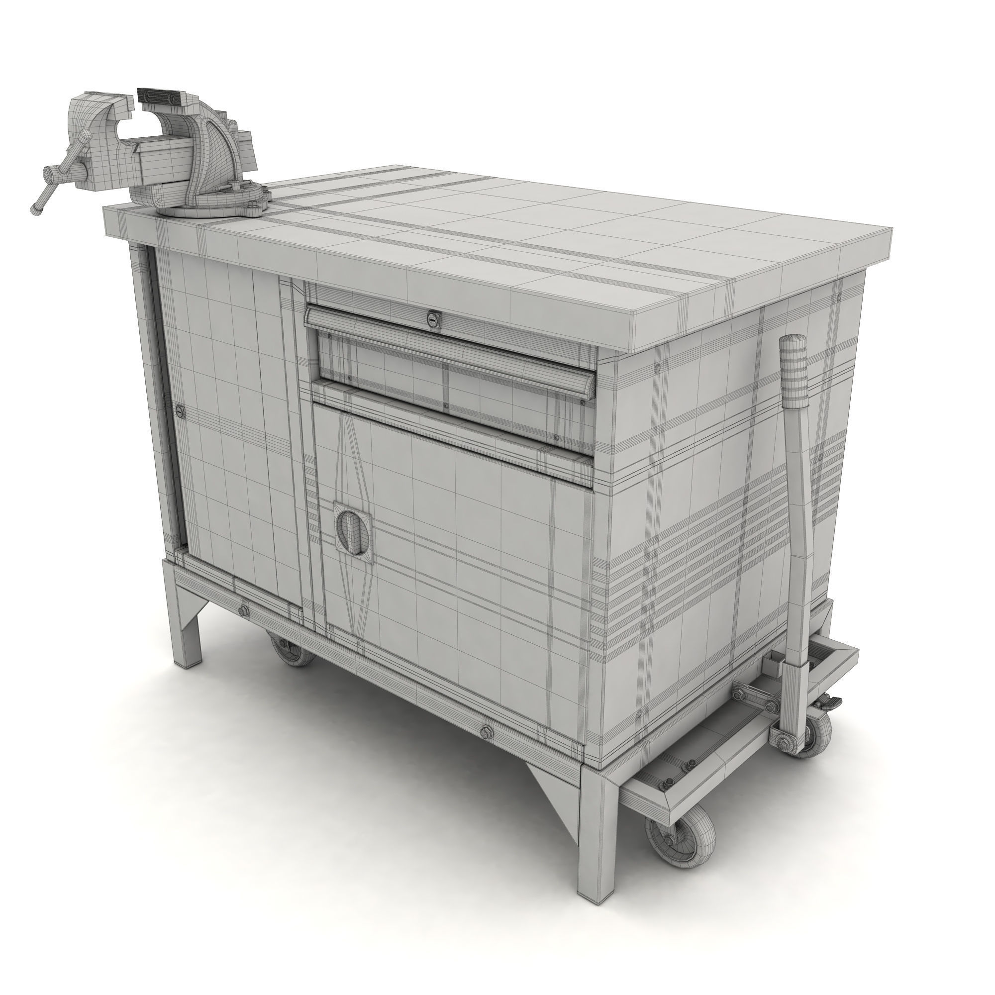 mobile workbench 3D model_15