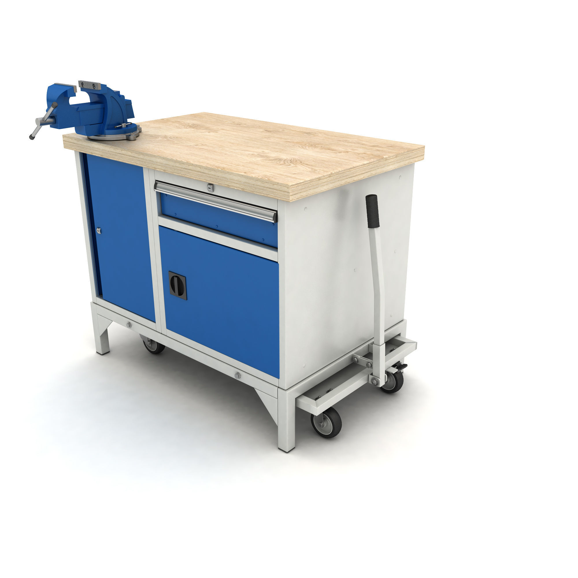mobile workbench 3D model_0