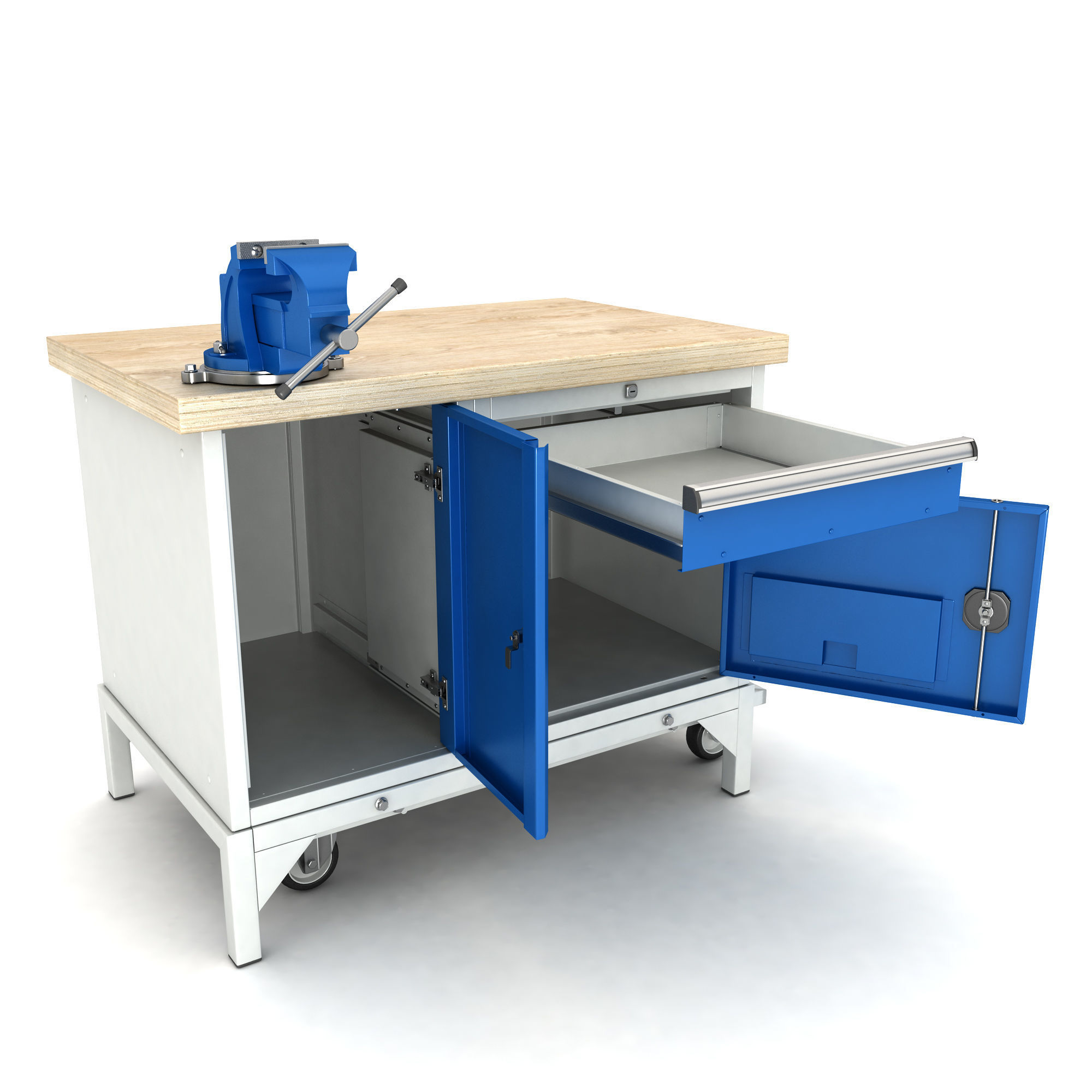mobile workbench 3D model_9