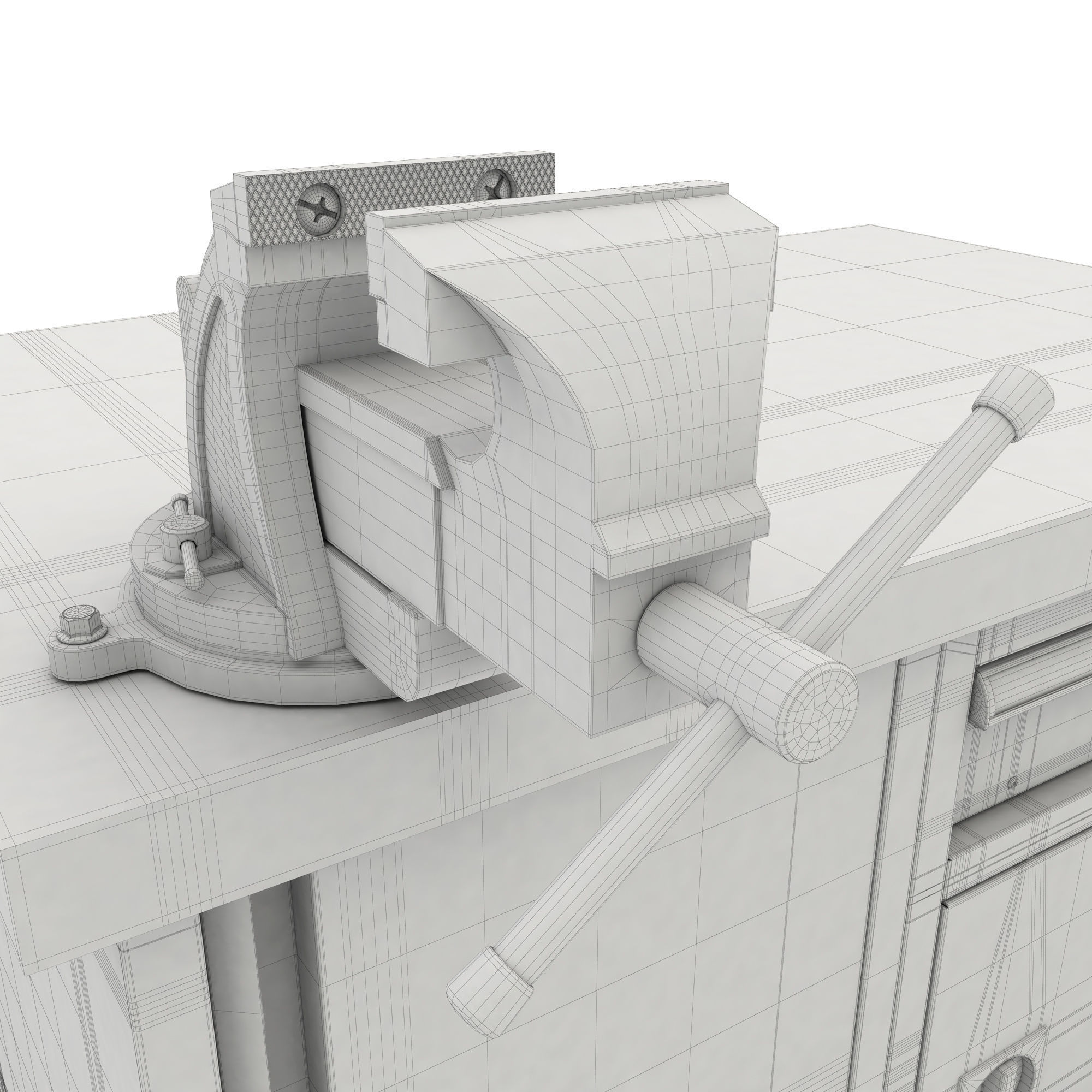 mobile workbench 3D model_19