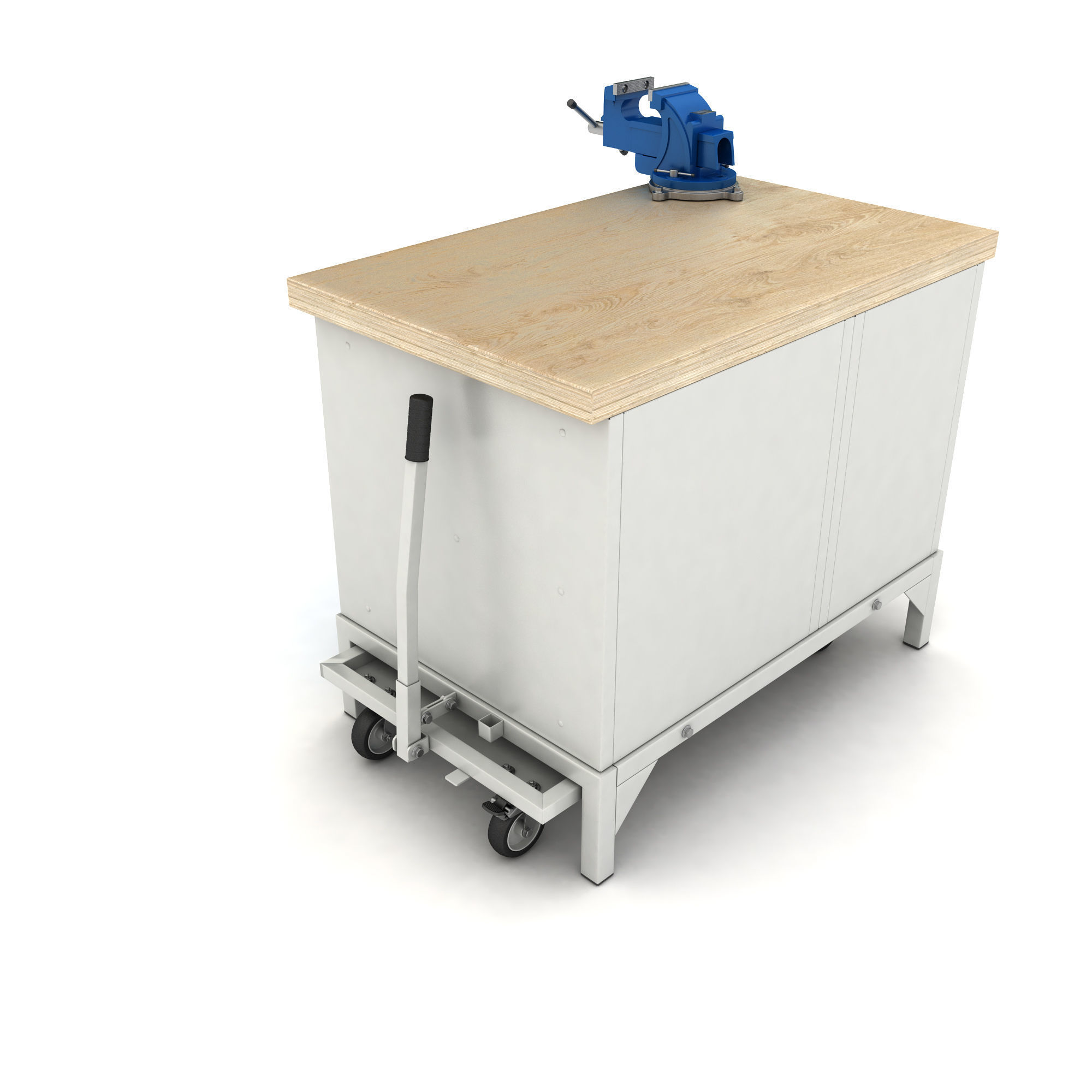 mobile workbench 3D model_7