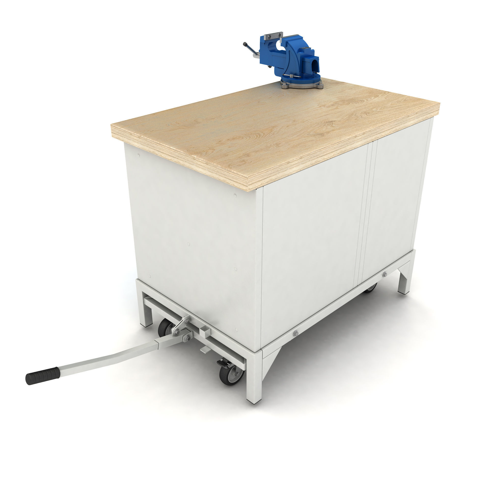 mobile workbench 3D model_8