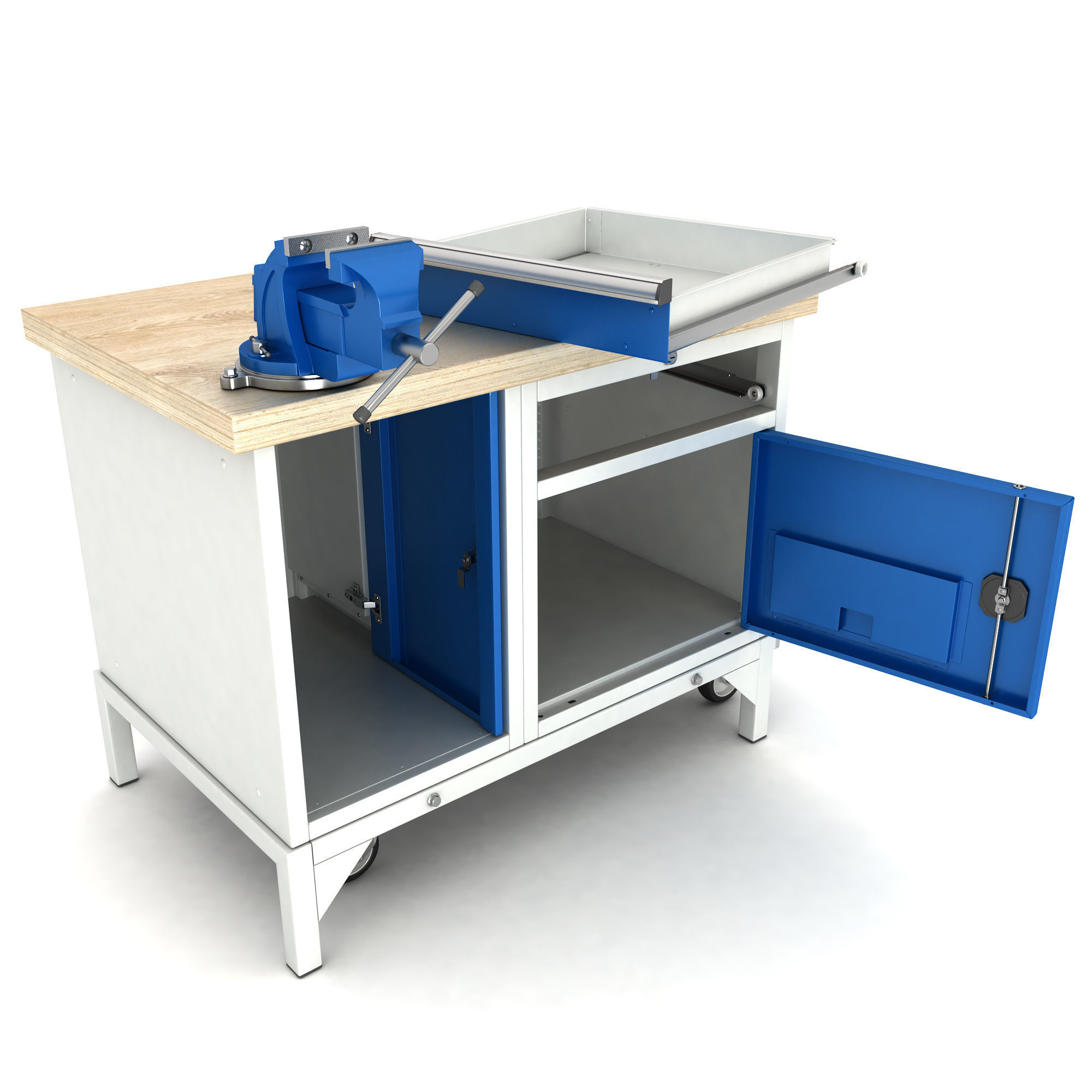 mobile workbench 3D model_10